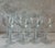Set of 8 wine glasses with ribbed or spiral stems. Made in Turkey circa late 20th century in the manner of Lalique....