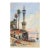 Early 20th Century Levant Minaret Harbor Scene Painting For Sale