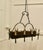 Large French Medieval Rustic Chandelier, 1960 For Sale - Image 6 of 11