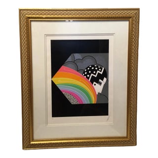 Vintage 1978 Romain De Tirtoff (Erte) Signed Serigraph “The Tempest” For Sale