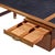 Kofod Larsen for Selig Megiddo Queen of Sheba African Wenge Wood and Brass Executive Desk For Sale In Chicago - Image 6 of 9