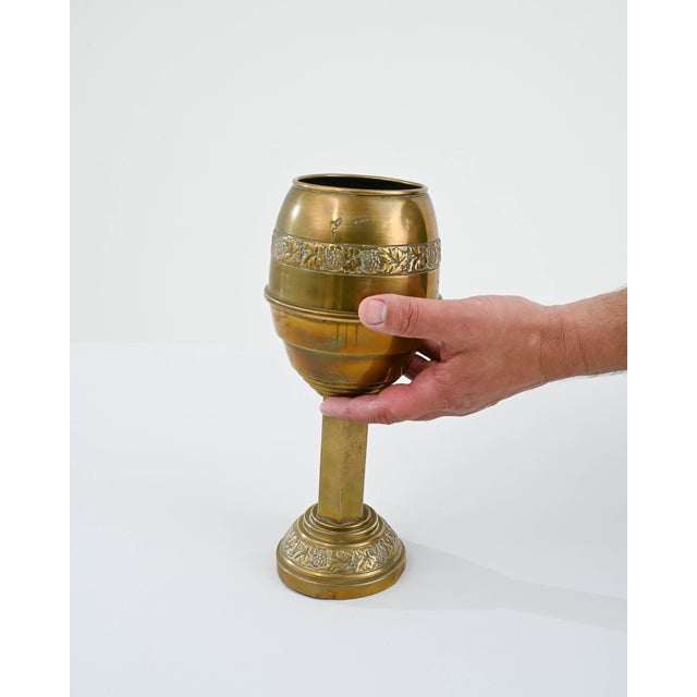French Provincial 20th Century French Brass Goblet For Sale - Image 3 of 18