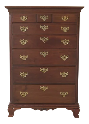 Antique Chippendale Walnut High Chest of Drawers
