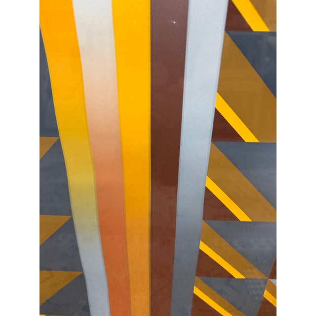 Diminishing Patterns II Optical Signed Artwork, Circa 1970's For Sale In San Francisco - Image 6 of 12