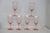 Early 20th Century Pink Stem Depression Glass Ribbed Glassware Wine Water Drink Goblets 4752b - 6pc For Sale In Miami - Image 6 of 15
