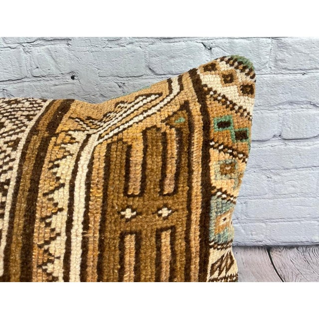 Turkish 20 x 20 Rug Pillow Azure Melody Turkish Pillow Cushion Cover For Sale - Image 3 of 4