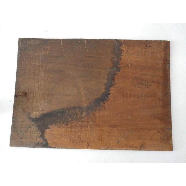 Green Late 19th Century Barbizon School Landscape With Fisherman Painting For Sale - Image 8 of 8