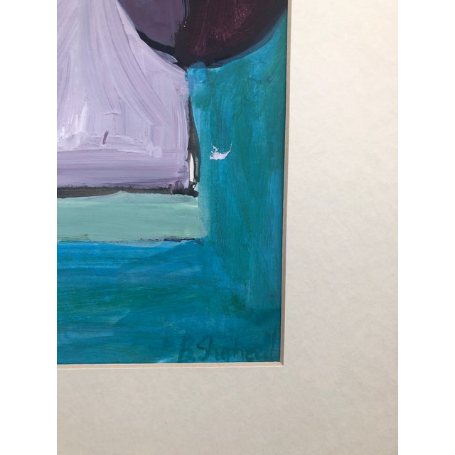 Abstract “Evening at the Ocean” Original Abstract Painting For Sale - Image 3 of 6