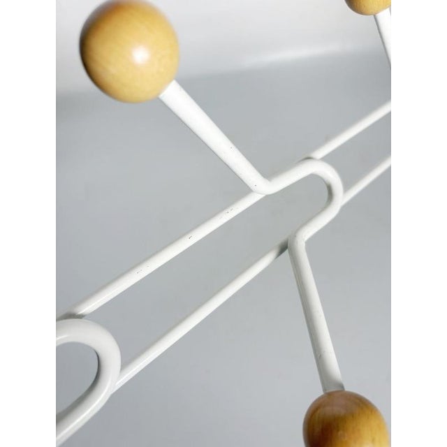 Gold Iron and Wood Coat Rack, France, 1990s For Sale - Image 8 of 11