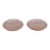 Early 20th Century Pink Depression Glass Coasters Pair of Two Concentric Ring Small Dishes For Sale