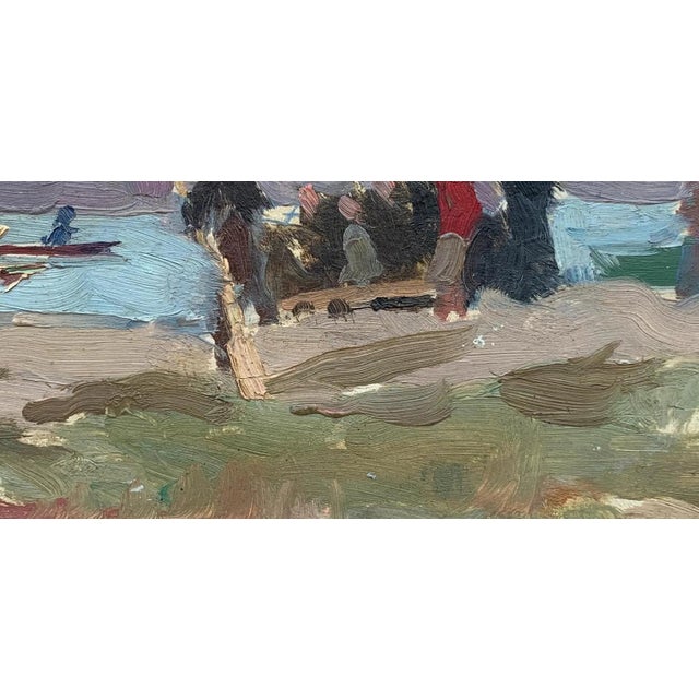 Original Seascape Oil Painting, Ukrainian Artist, 1960s 14-29 For Sale - Image 4 of 6