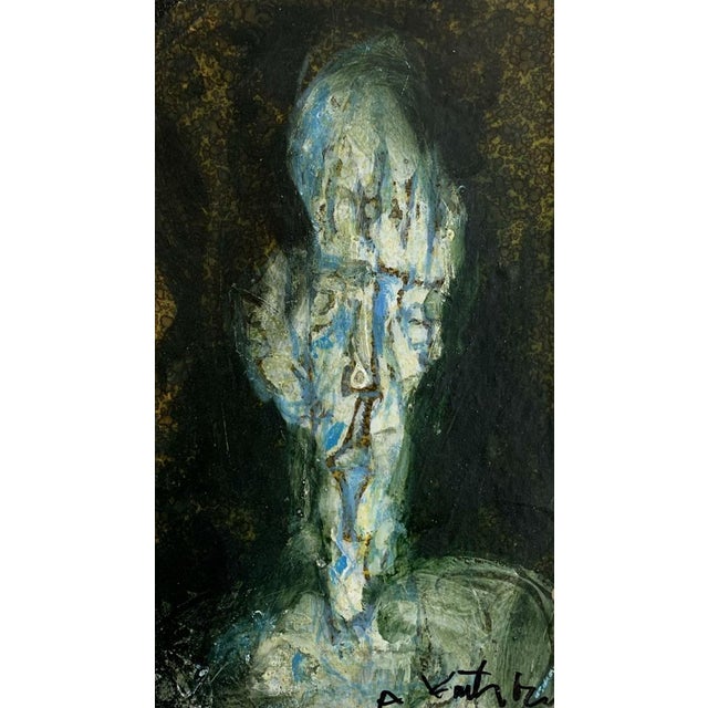 Plastic Andrzej Kreutz-Majewski, The Head, Oil and Mixed Media on Paper, 1996 For Sale - Image 7 of 7