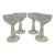 Mid 20th Century Hollow Stem Art Deco Champagne Coupes - A Set of 4 For Sale