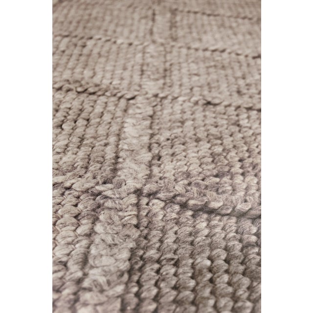 Not Yet Made - Made To Order Newcastle Brown Flatweave Wool Area Rug - 9'x12' For Sale - Image 5 of 6