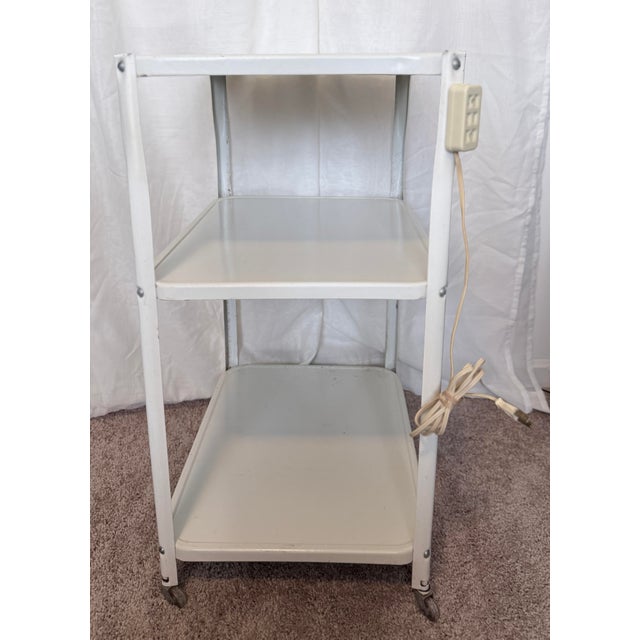 1950s Vintage Metal 3 Tier Kitchen/Lab Cart For Sale - Image 5 of 9