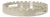 Round Scalloped Riviera Tray - Taupe For Sale