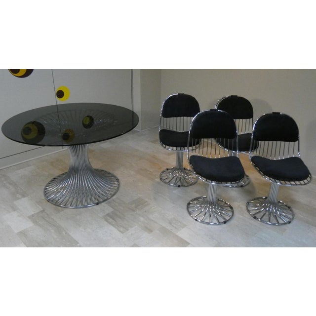 Margot Chairs and Tulip Dining Table by Gastone Rinaldi for Rima, Italy, 1968, Set of 5 For Sale - Image 6 of 18