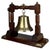 Antique English Edwardian Nautical Brass Bell with Oak Stand, 1900s For Sale - Image 12 of 12