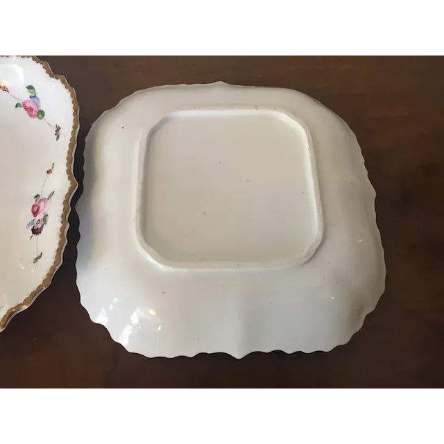19th Century Early 19th Century English Regency Square Porcelain Serving - A Pair For Sale - Image 5 of 13