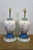Early 20th Century 2 Antique French Floral Painted Butterfly Ginger Jar Mantel Urn Lamps Pair 34" For Sale - Image 5 of 18