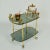 Italian Bar Cart in Brass and Smoked Glass, 1960s For Sale - Image 3 of 12