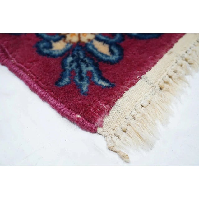 19th Century Vintage Kerman Lavar Rug 3'11'' x 5'3'' For Sale - Image 5 of 12