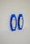 Metal Mid-Century Modern Blue and White Acrylic Glass Wall Lamps, Italy, 1970s, Set of 2 For Sale - Image 7 of 18