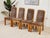 Brown Oak 1970s Dining Chairs For Sale - Image 11 of 11