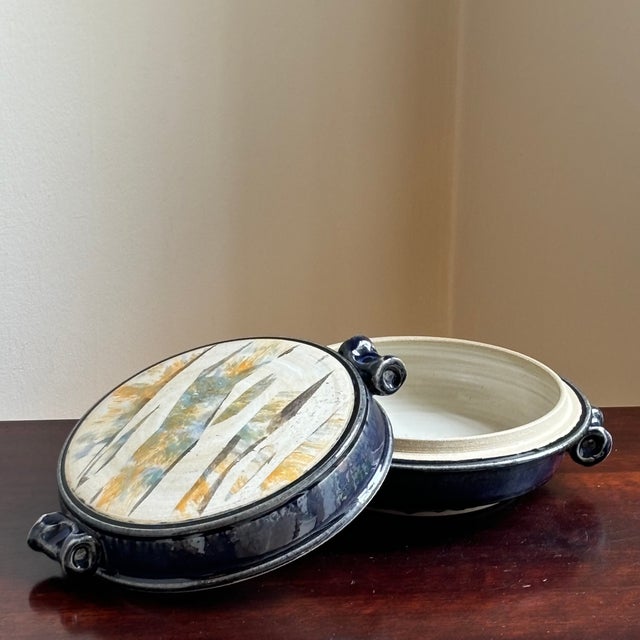 Contemporary 20th Century Abstract Studio Pottery Vegetable Tureen For Sale - Image 3 of 17