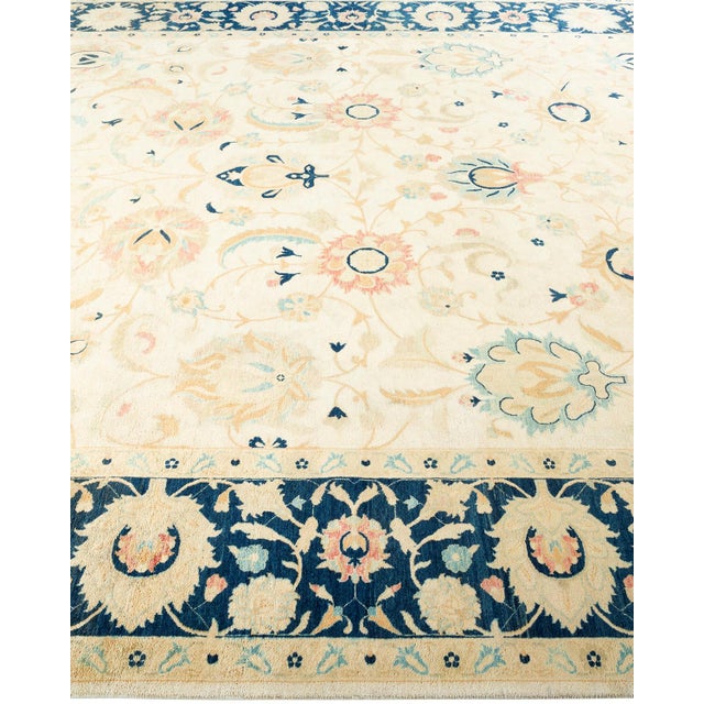 Solo Rugs Mogul, One-of-a-Kind Hand-Knotted Area Rug - Ivory, 8' 1" x 10' 2" For Sale - Image 4 of 8