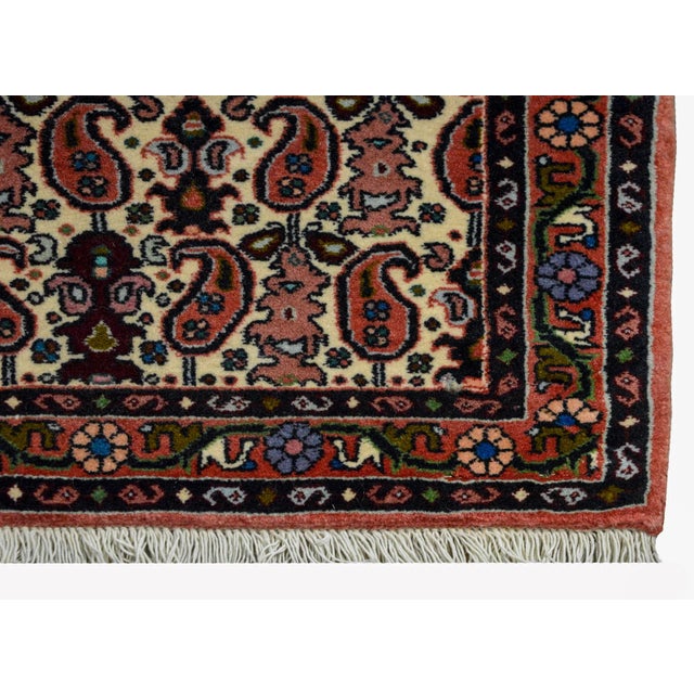 Textile Vintage Petite Bidjar Rug For Sale - Image 7 of 10