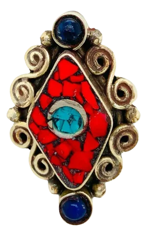 1950's Vintage Tribal Sterling Silver Moroccan Ring