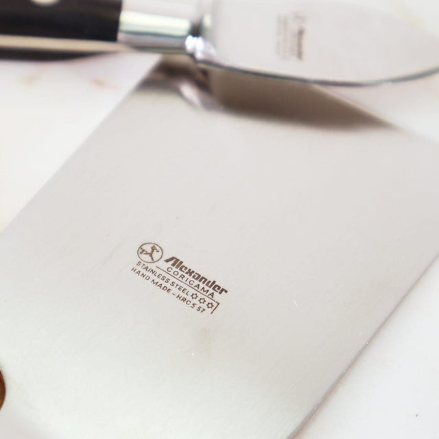 Wood Vintage Cutting Board with Knives from Alexander Collection, 1980s, Set of 5 For Sale - Image 7 of 11