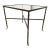 Cast Iron + Glass Side Table For Sale