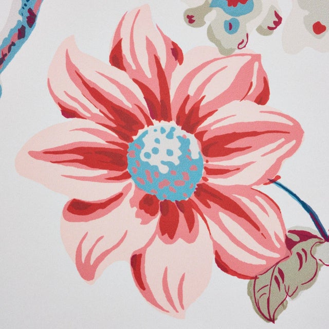 Schumacher Schumacher Daydream Wallpaper in Rose , Sample For Sale - Image 4 of 6