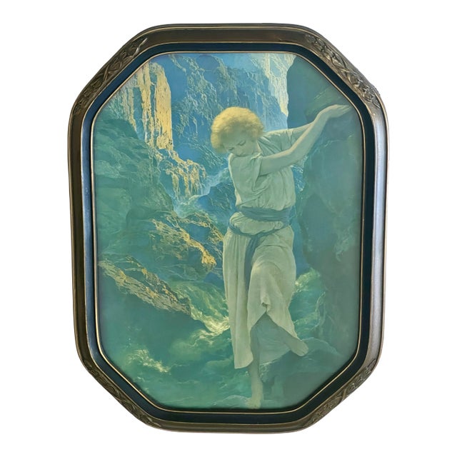 Maxfield Parrish 1920's Original Lithograph 'Canyon' in Ornate Wood Frame For Sale