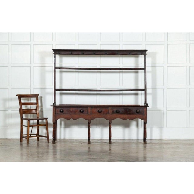 Antique English Oak Dresser, 1780 For Sale - Image 3 of 16