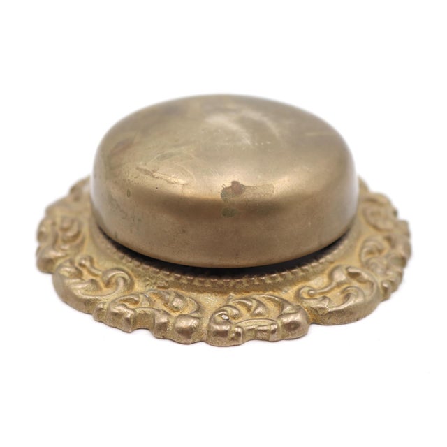 Victorian Antique Victorian Mechanical Twist Brass Doorbell For Sale - Image 3 of 6