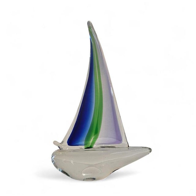 Murano Glass Sailing Boat, 1980s For Sale - Image 5 of 18