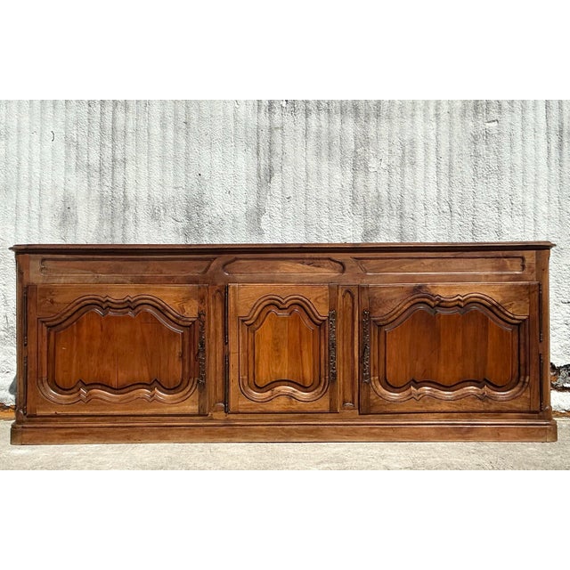 19th Century Antique Boho 19th Century Carved Credenza For Sale - Image 5 of 11