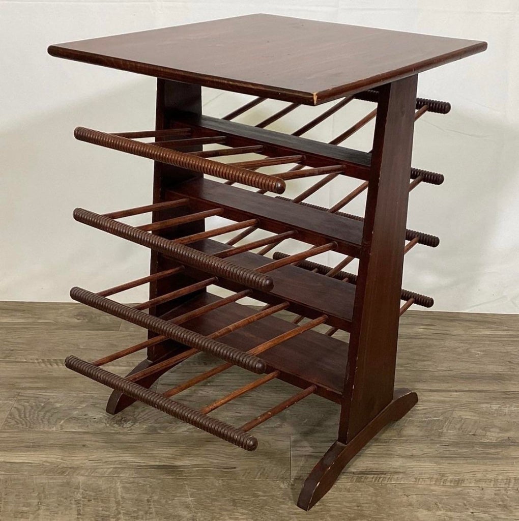 20th Century MCM Style Table/Magazine Rack, in the Manner of Josef