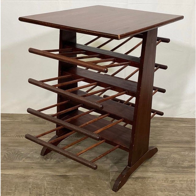 Josef Frank 20th Century MCM Style Table/Magazine Rack, in the Manner of Josef Frank For Sale - Image 4 of 8