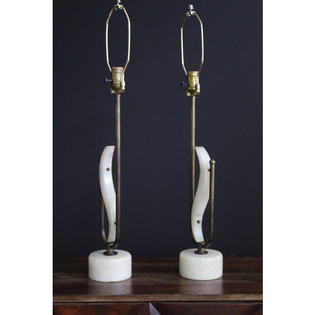 Transitional Sculptural Table Lamps - a Pair For Sale - Image 15 of 15