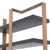 2000 - 2009 Cabinet in Charcoal Grey Oak Veneer and Brushed Brass Finish For Sale - Image 5 of 7
