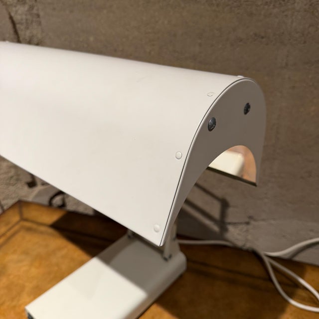 Metal 1960s White Northern Light Technologies SADelite Desk Lamp Light Therapy Canada For Sale - Image 7 of 11