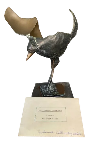 Enrique Broglia, Bird Sculpture, 1980s, Bronze