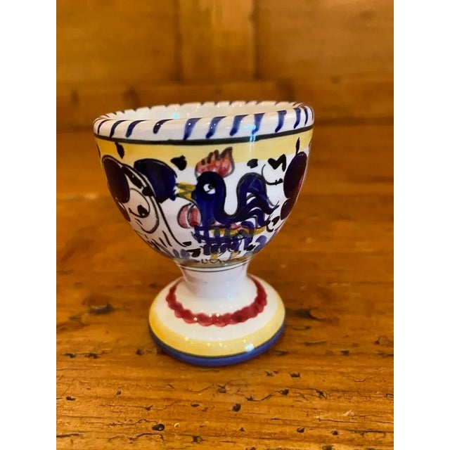 Vintage Deruta Hand-Painted Egg Cup For Sale In Portland, OR - Image 6 of 6
