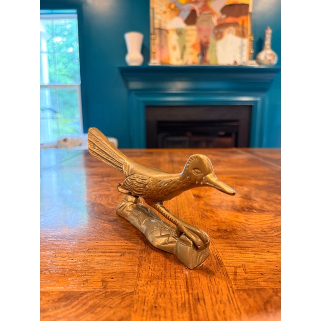 Vintage Brass Road Runner Figurine For Sale In Greenville, SC - Image 6 of 7