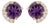 Elegant Style Amethyst Dainty Studs - Febraury Birthstone Studs for Woman - A Pair For Sale