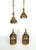 Brass Lamp Pair Brass Pendant Lights Restored For Sale - Image 8 of 14